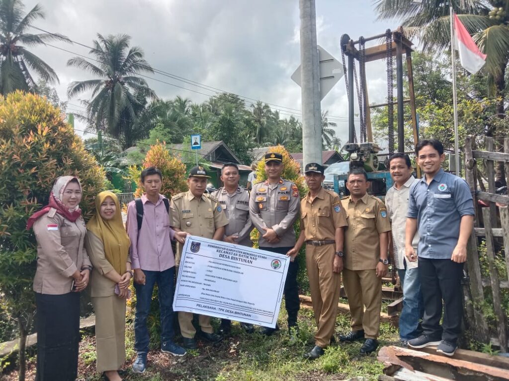PEMERINTAH DESA BINTUNAN BANGUN 4 TITIK SUMUR BOR MELALUI DANA DASA TAHAP 1 TAHUN 2025
