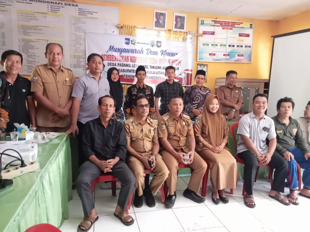 DESA PADANG SEPAN BENTUK KOPDES MERAH PUTIH